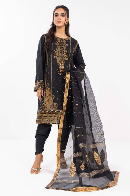 AlKaram | Festive Summer 25 | FC-1A-25-Black by Maria Faisal - Registered Vendor of : Alkaram - type : Ladies Clothes - 100% original wedding dresses