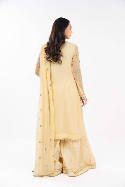 AlKaram | Festive Summer 25 | FC-21I-25-Yellow by Maria Faisal - Registered Vendor of : Alkaram - type : Ladies Clothes - 100% original wedding dresses