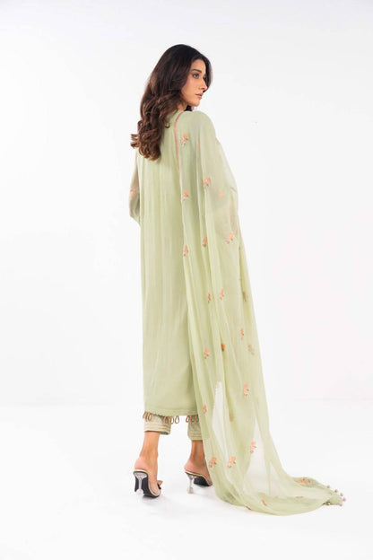 AlKaram | Festive Summer 25 | FC-22I-25-Pistachio by Maria Faisal - Registered Vendor of : Alkaram - type : Ladies Clothes - 100% original wedding dresses