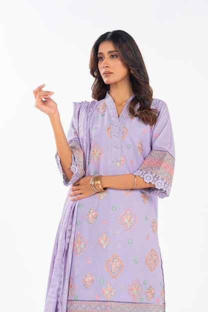 AlKaram | Festive Summer 25 | FC-24J-25-Lavender by Maria Faisal - Registered Vendor of : Alkaram - type : Ladies Clothes - 100% original wedding dresses