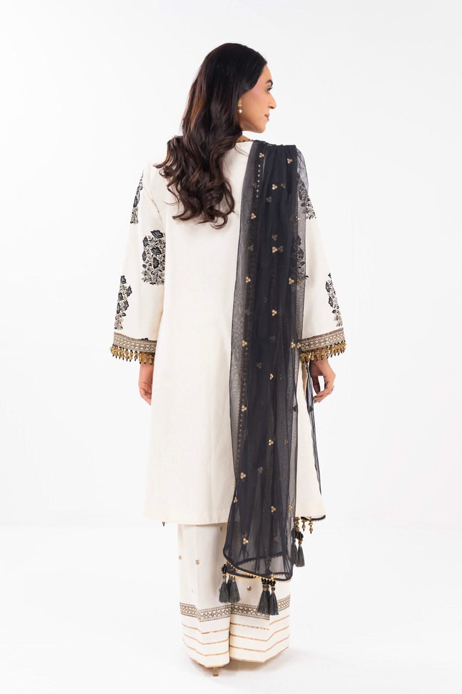 AlKaram | Festive Summer 25 | FC-30M-25-Off White by Maria Faisal - Registered Vendor of : Alkaram - type : Ladies Clothes - 100% original wedding dresses