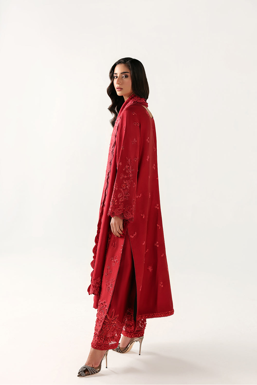Saira Rizwan | Silk Luxe 26 | NIKA- SRLSP-26-09 - Dress - available at Maria Faisal in UK and USA.
