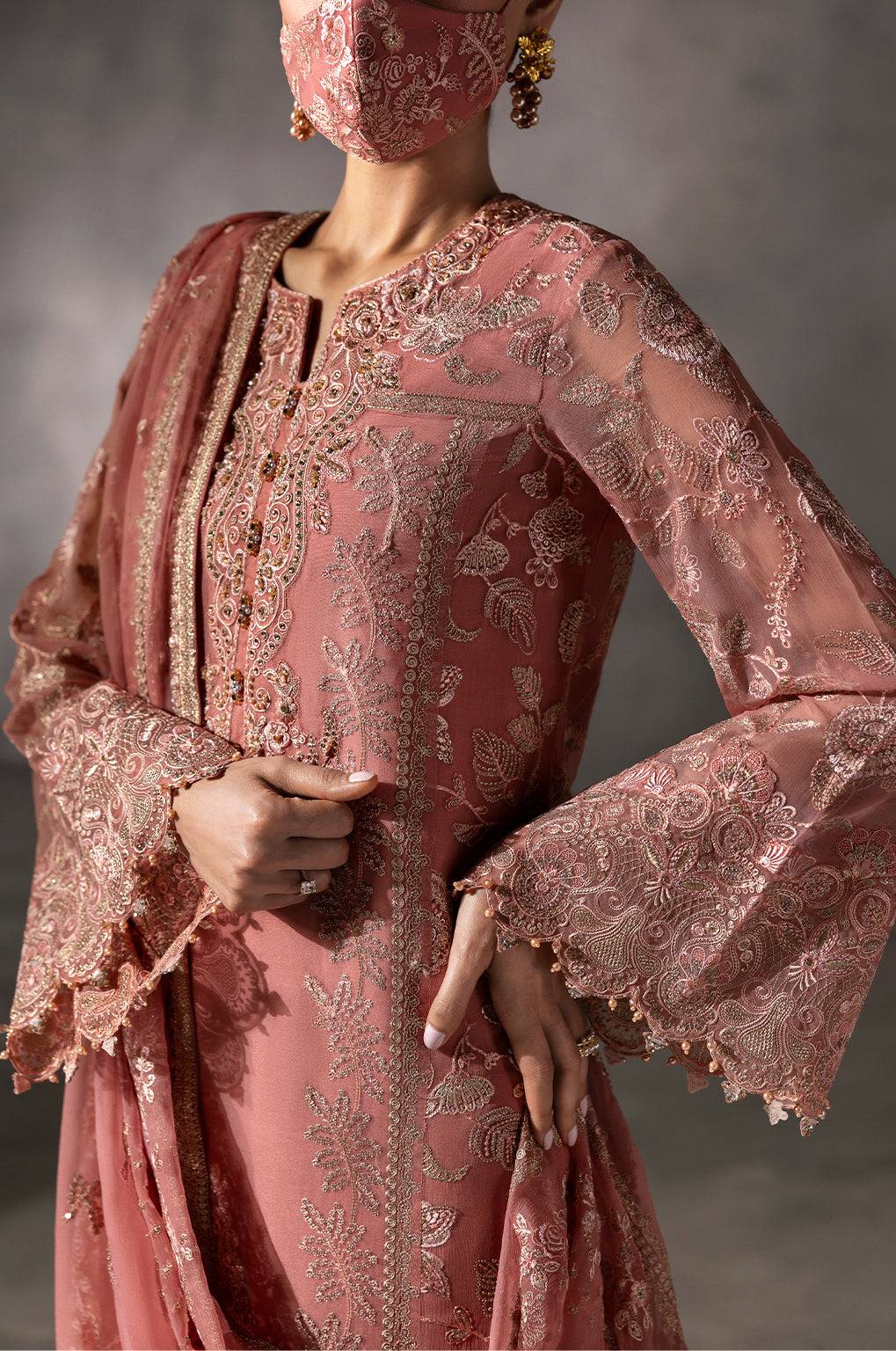 Flossie | Laconic Formals | FE - 907 B by Maria Faisal - Registered Vendor of : Flossie - type : Ladies Clothes - 100% original wedding dresses