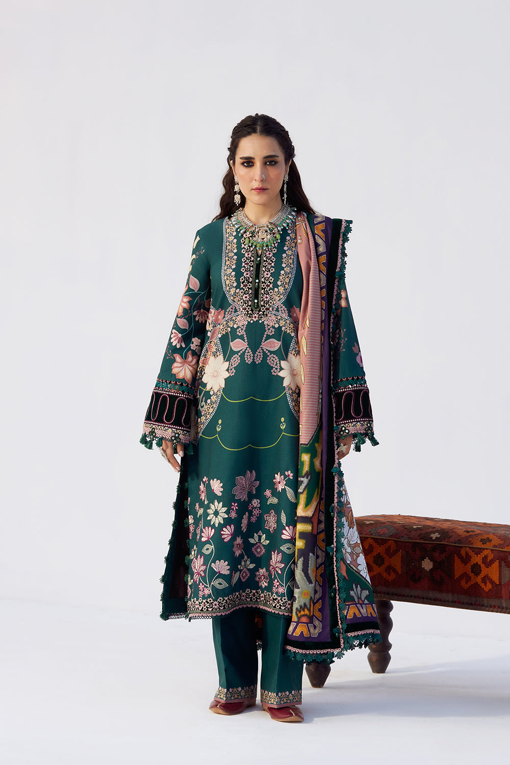SERENEH-SRW25-06 – authentic Pakistani dress from the Winter Khaddar 25 collection for women in the UK