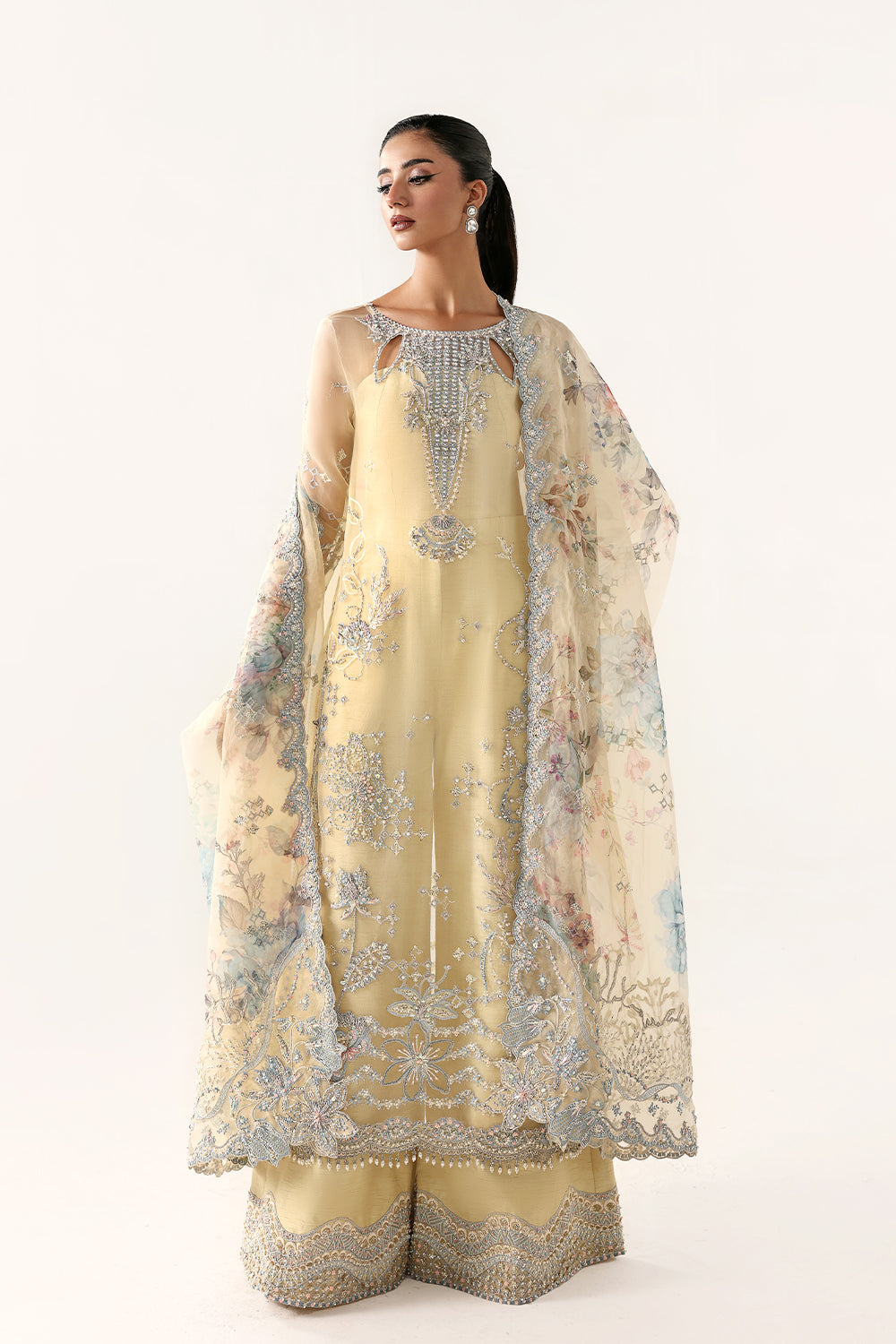 Saira Rizwan | Silk Luxe 26 | PARISA- SRLSP-26-04 - Dress - available at Maria Faisal in UK and USA.