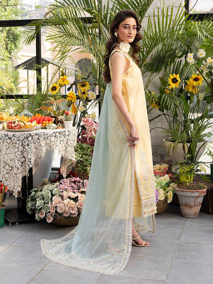 Izel | Meadow Muse Embroidered Lawn 25 | FLEURIS by Maria Faisal - Registered Vendor of : Izel - type : Ladies Clothes - 100% original wedding dresses