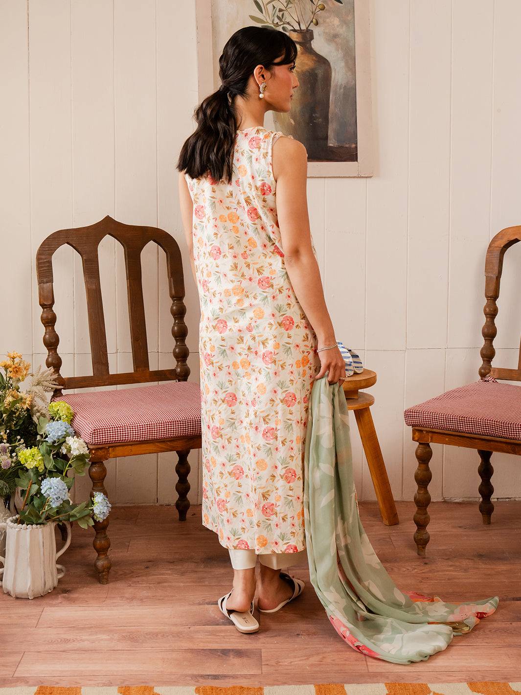 Izel | Oh Spring Lawn 25 | FLORA (B) by Maria Faisal - Registered Vendor of : Izel - type : Ladies Clothes - 100% original wedding dresses