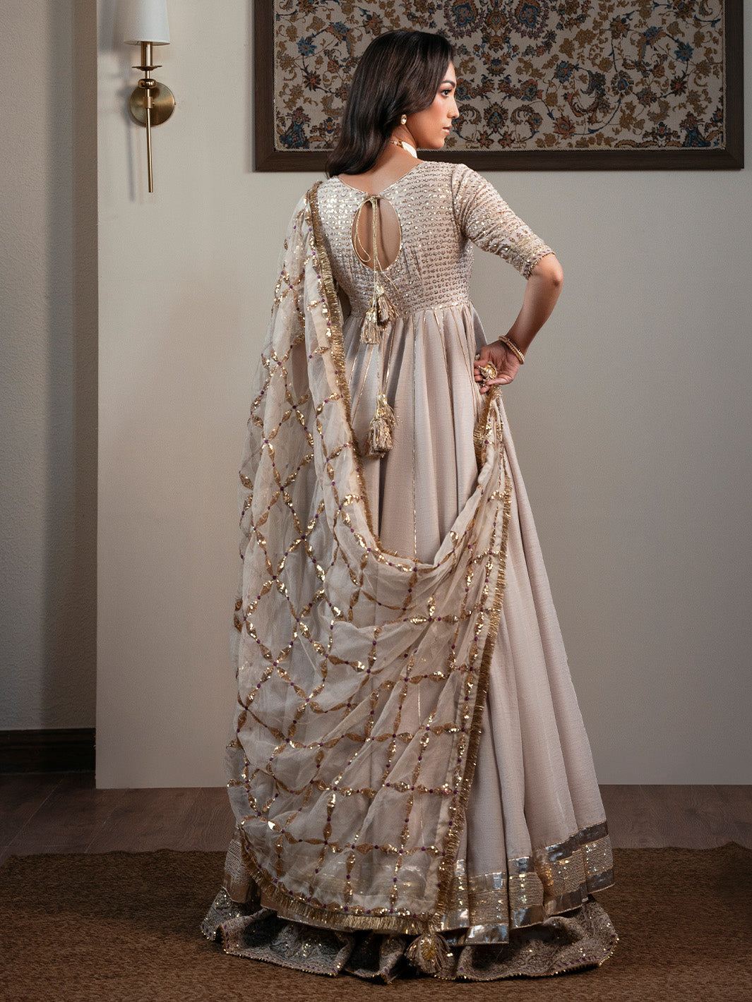 Faiza Faisal | Zareen Luxury Formals | DUCHESS - Formal Dress - available at Maria Faisal in UK and USA.