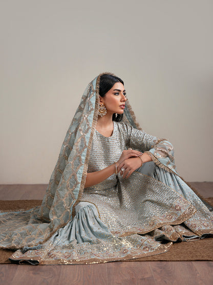 Faiza Faisal | Zareen Luxury Formals | OPAL - Formal Dress - available at Maria Faisal in UK and USA.