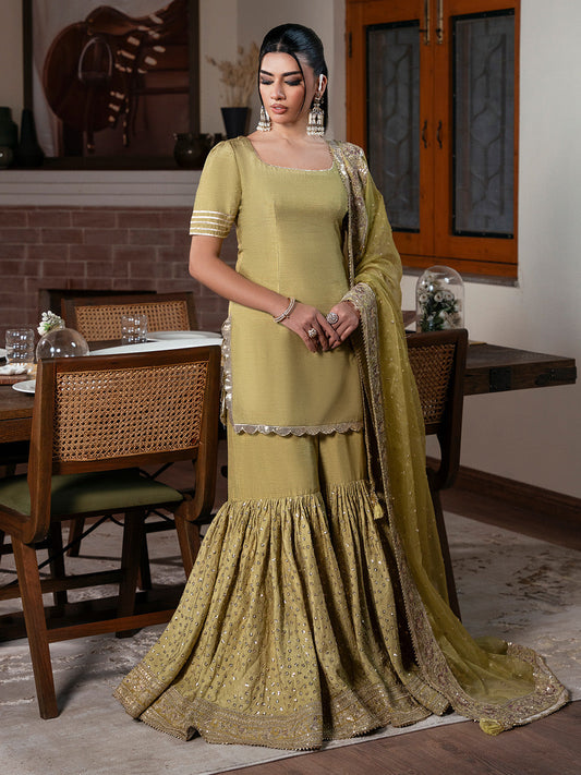 Faiza Faisal | Zareen Luxury Formals | LUSTRE - Formal Dress - available at Maria Faisal in UK and USA.