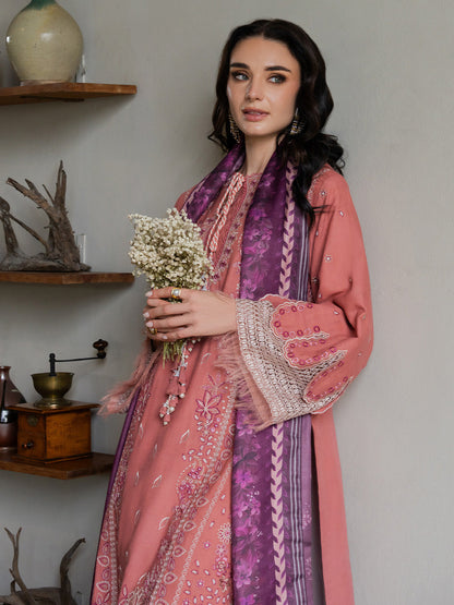 ROSEATE – authentic Pakistani dress from the Dastaan Khaddar 25 collection for women in the UK