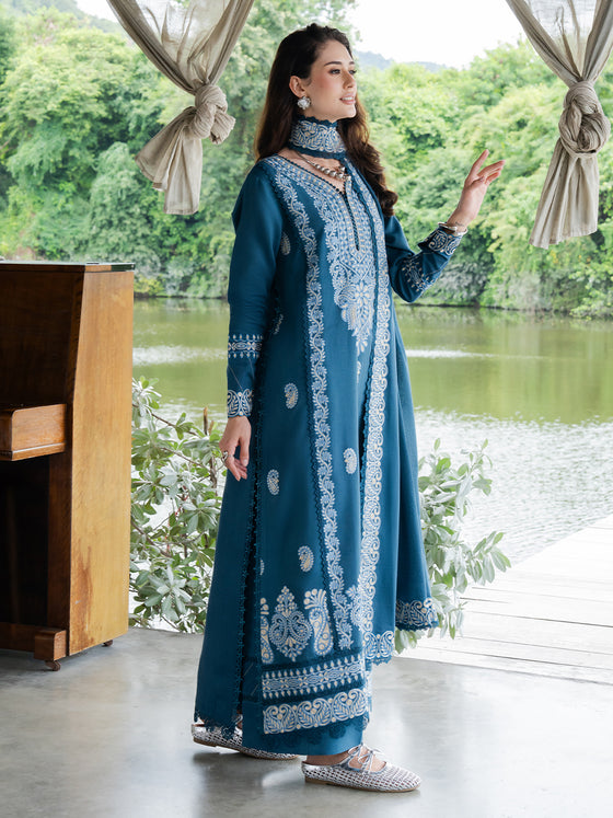 Faiza Faisal | Hoor Karandi | ESHAL - Luxury Dress - available at Maria Faisal in UK and USA.