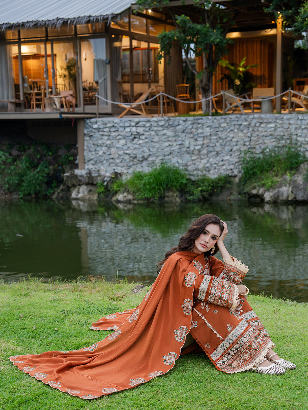 Faiza Faisal | Hoor Karandi | NAIRA - Luxury Dress - available at Maria Faisal in UK and USA.