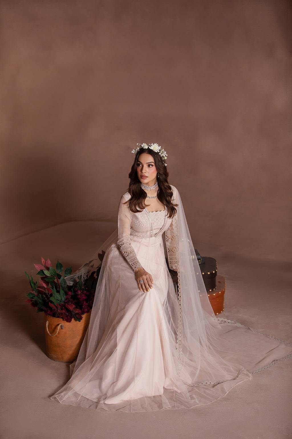 Flossie | Studio RTW | ROSE COLORED by Maria Faisal - Registered Vendor of : Flossie - type : Ladies Clothes - 100% original wedding dresses