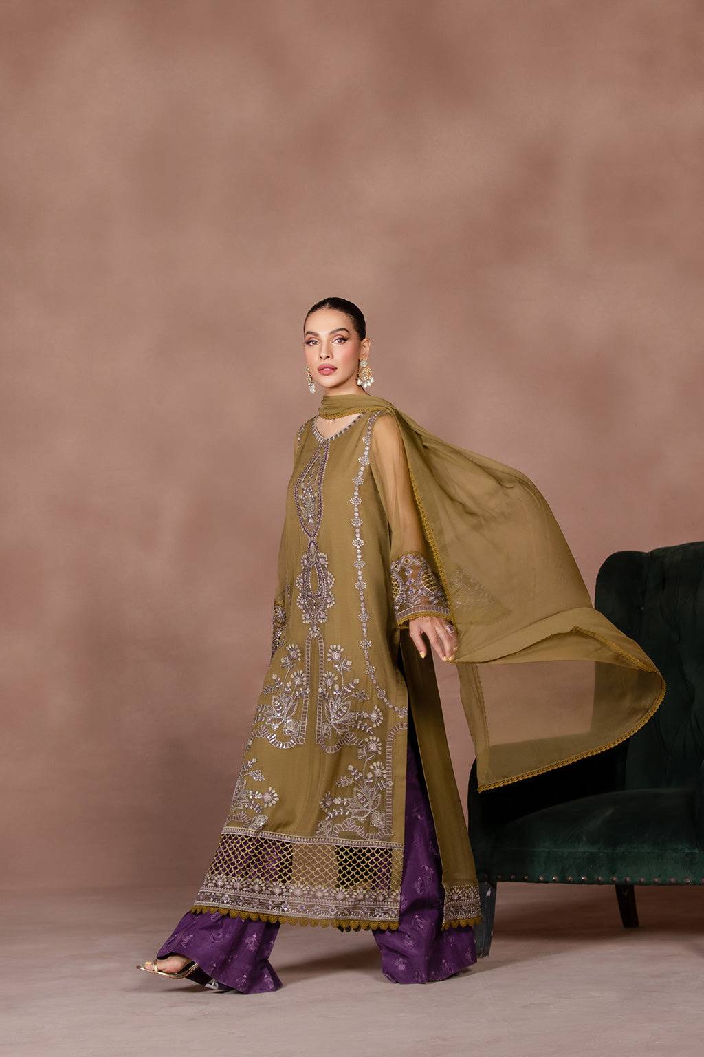 Flossie | Studio RTW | TANSY GREEN by Maria Faisal - Registered Vendor of : Flossie - type : Ladies Clothes - 100% original wedding dresses