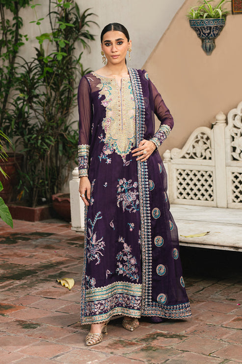 Maryum N Maria | Gulnaar Formals | 3 Piece Embroidered Chiffon POLINA - FSU5650 - Ladies Clothes - Maria Faisal