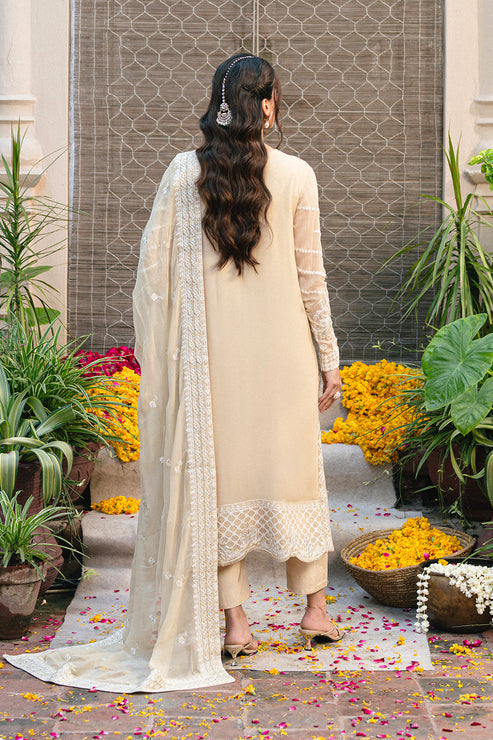 Maryum N Maria | Gulnaar Formals | 3 Piece Embroidered Chiffon ANASTASIA - FSU5655 - Ladies Clothes - Maria Faisal