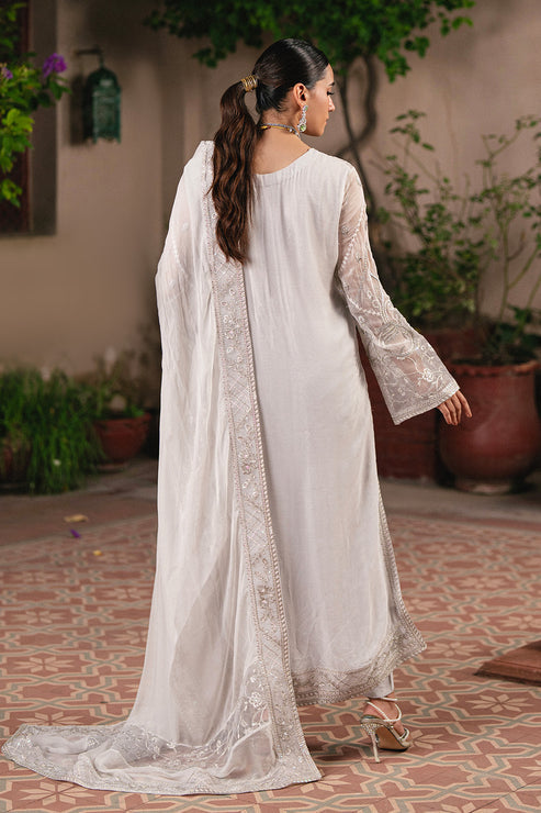 Maryum N Maria | Gulnaar Formals | 3 Piece Embroidered Chiffon FAINA - FSU5656 - Ladies Clothes - Maria Faisal