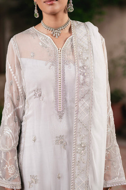 Maryum N Maria | Gulnaar Formals | 3 Piece Embroidered Chiffon FAINA - FSU5656 - Ladies Clothes - Maria Faisal