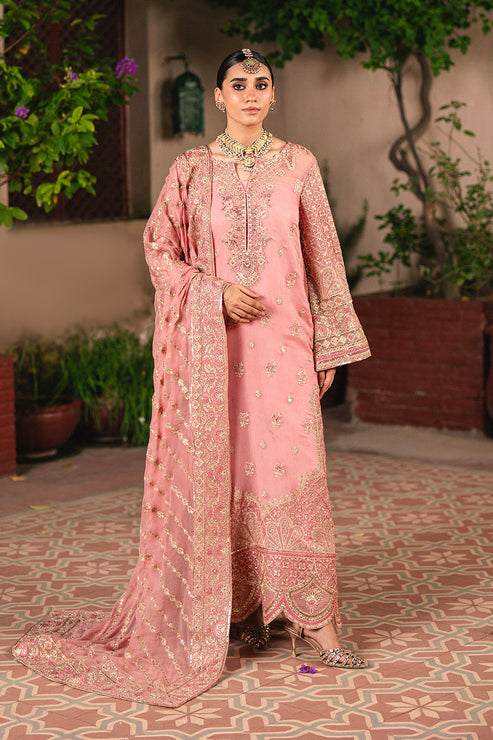 Maryum N Maria | Gulnaar Formals | 3 Piece Embroidered Chiffon SASHA - FSU5658 - Ladies Clothes - Maria Faisal