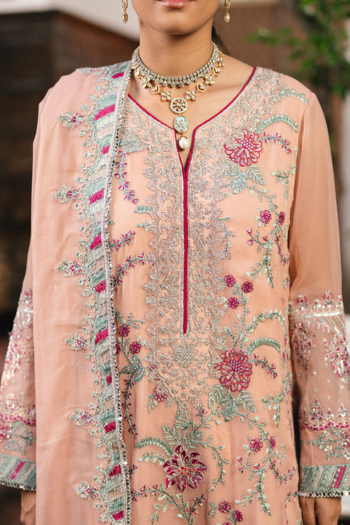 Maryum N Maria | Gulnaar Formals | 3 Piece Embroidered Chiffon ANYA - FSU5659 - Ladies Clothes - Maria Faisal