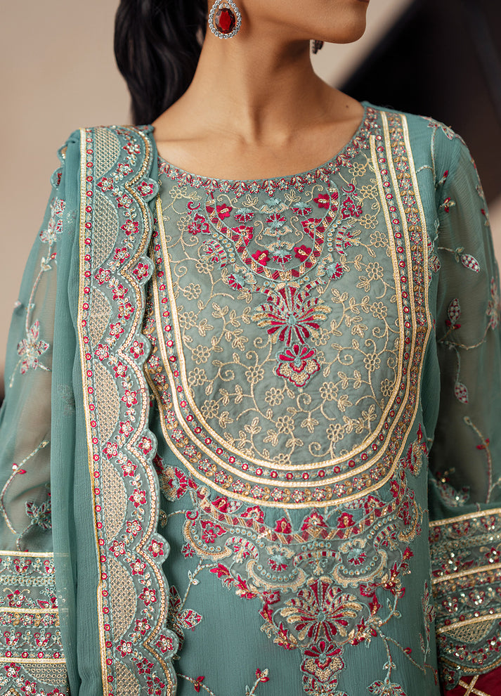 Fressia Premium | Premium Chiffon | FSU5612 - Ladies Clothes - Maria Faisal