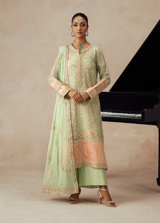 Fressia Premium | Premium Chiffon | FSU5614 - Ladies Clothes - Maria Faisal
