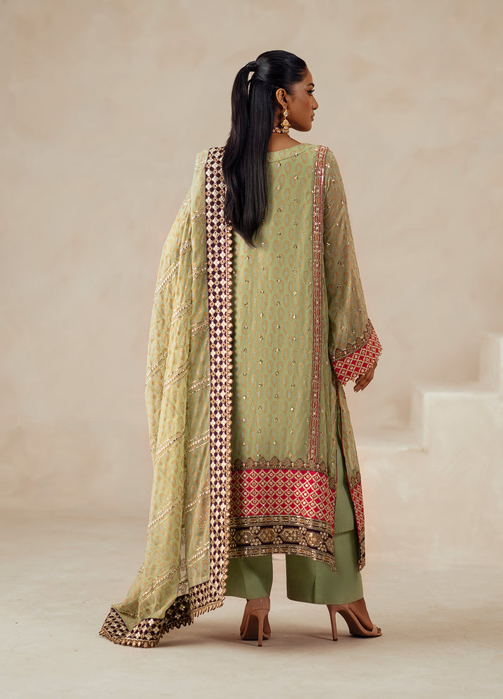Fressia Premium | Premium Chiffon | FSU5616 - Ladies Clothes - Maria Faisal