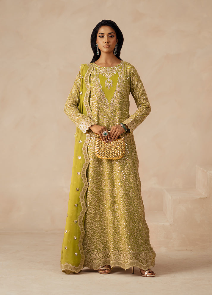 Fressia Premium | Premium Chiffon | FSU5617 - Ladies Clothes - Maria Faisal