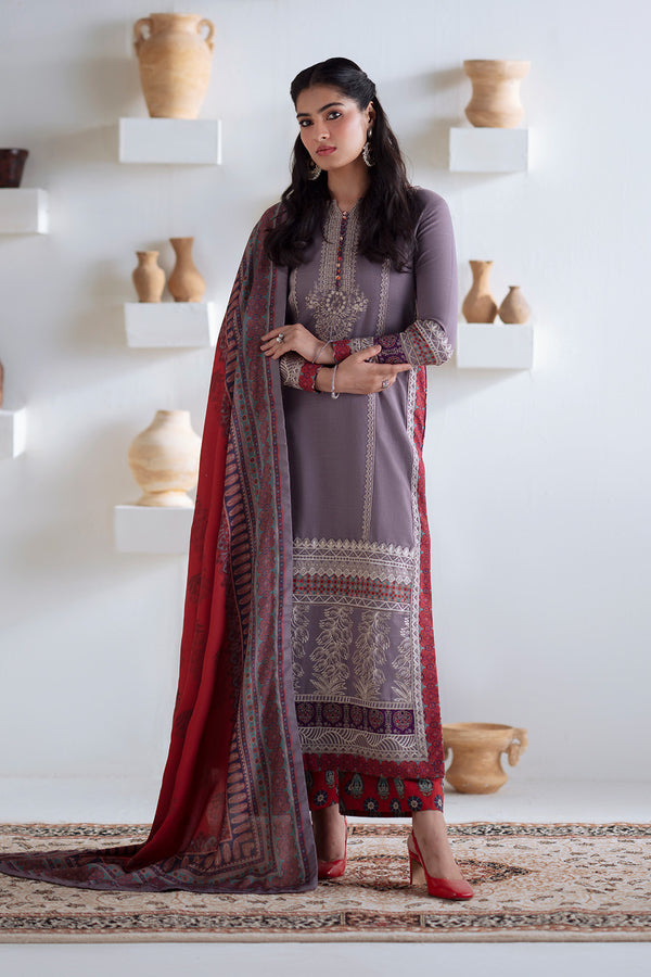Maryum N Maria | Noore Winters 25 | Khaddar ZALAAN - FSU5672 - Casual Dress - available at Maria Faisal in UK and USA.