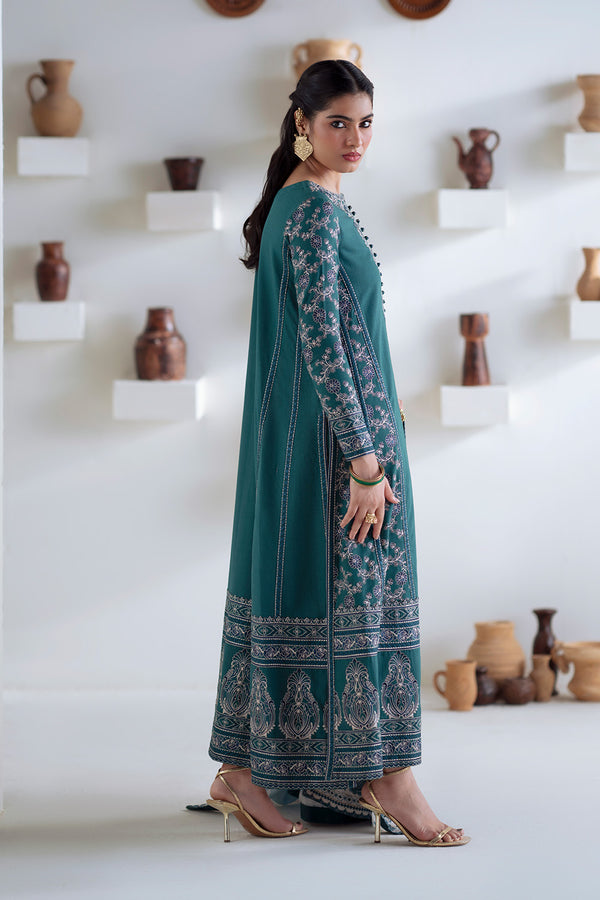 Maryum N Maria | Noore Winters 25 | 3 Piece Embroidered Khaddar SERINA - FSU5675 - Casual Dress - available at Maria Faisal in UK and USA.