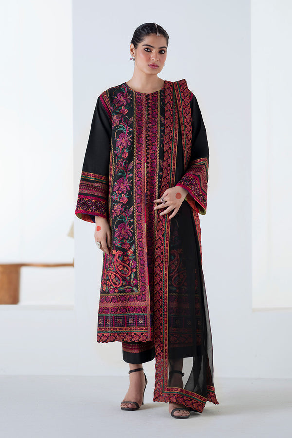 Maryum N Maria | Noore Winters 25 | 3 Piece Embroidered Khaddar PANRA - FSU5677 - Casual Dress - available at Maria Faisal in UK and USA.
