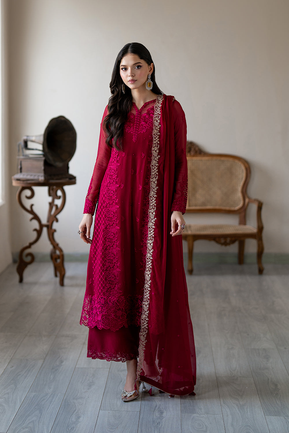 Azure | Ensembles | Fuchsia Blaze - Ladies Clothes - Maria Faisal