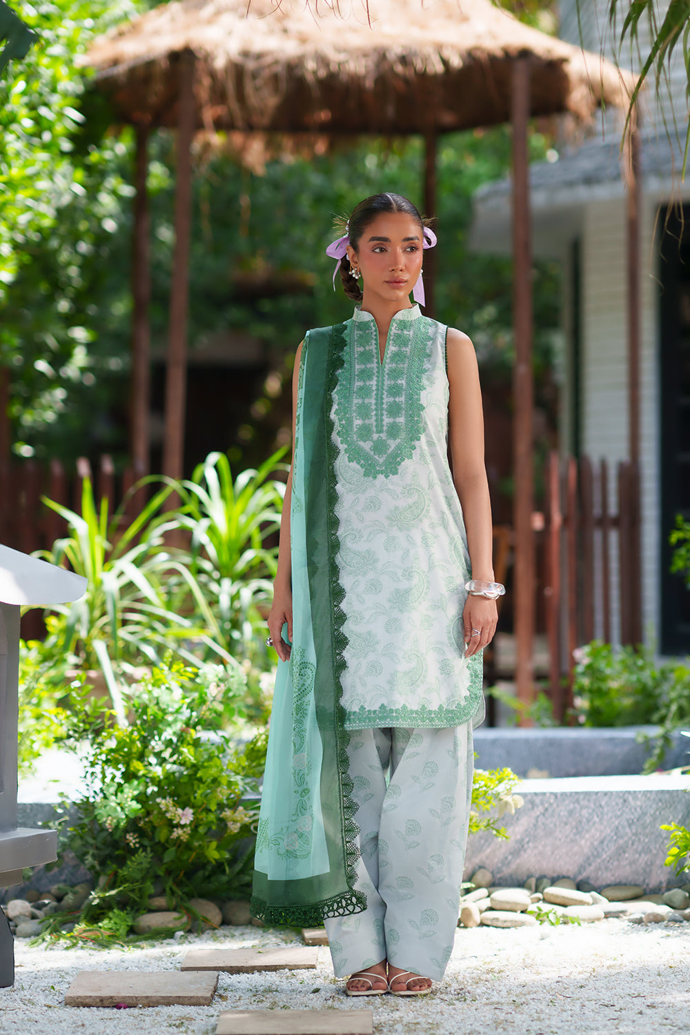 Saira Rizwan | Laanem SS 26 | ZAREEN-B-SRL26-06 - Luxury Dress - available at Maria Faisal in UK and USA.
