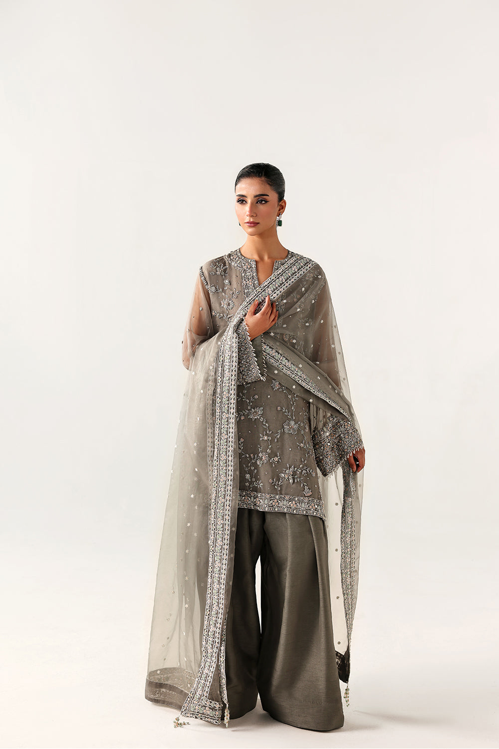 Saira Rizwan | Silk Luxe 26 | VEYA- SRLSP-26-06 - Dress - available at Maria Faisal in UK and USA.
