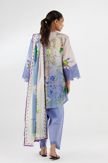 Sana Safinaz | Luxury Pret | Muzlin Linen Suit FW25MUZ017BP3 - Dress - available at Maria Faisal in UK and USA.