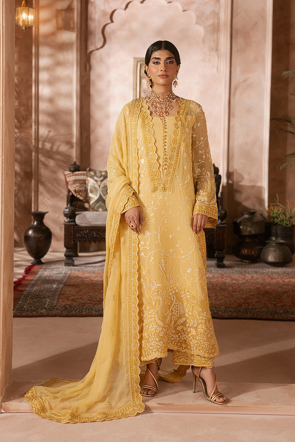 Maryum N Maria | Luxury Edit | LILACH - MWU5683 - Luxury Dress - available at Maria Faisal in UK and USA.