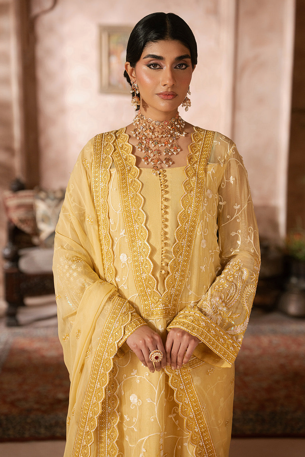 Maryum N Maria | Luxury Edit | LILACH - MWU5683 - Luxury Dress - available at Maria Faisal in UK and USA.