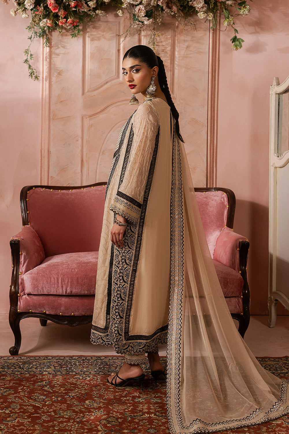 Maryum N Maria | Luxury Edit | NAVA - MWU5686 - Luxury Dress - available at Maria Faisal in UK and USA.