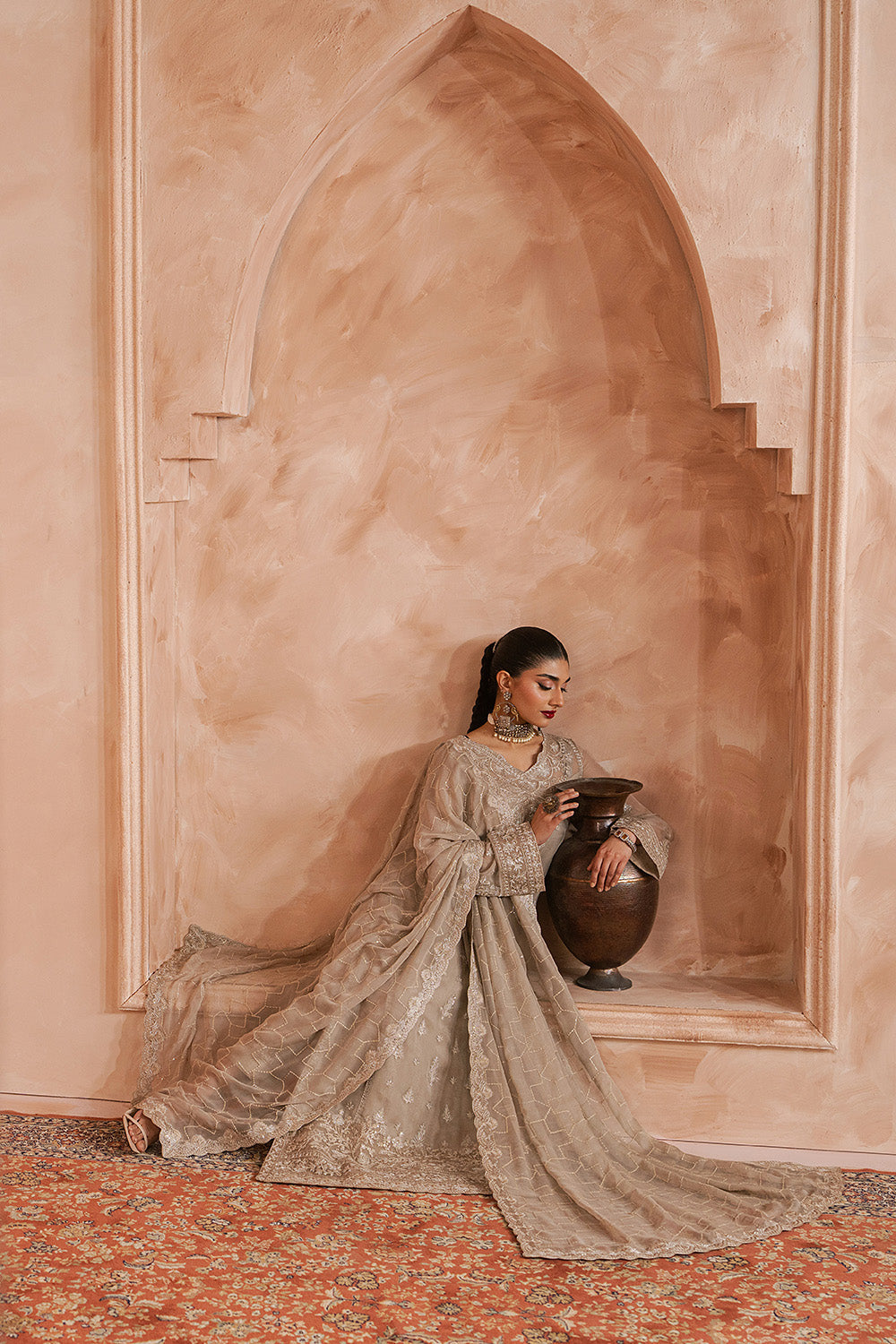 Maryum N Maria | Luxury Edit | SHAI - MWU5687 - Luxury Dress - available at Maria Faisal in UK and USA.