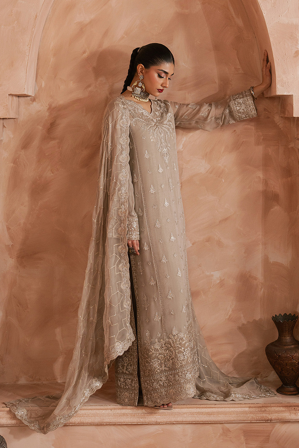 Maryum N Maria | Luxury Edit | SHAI - MWU5687 - Luxury Dress - available at Maria Faisal in UK and USA.