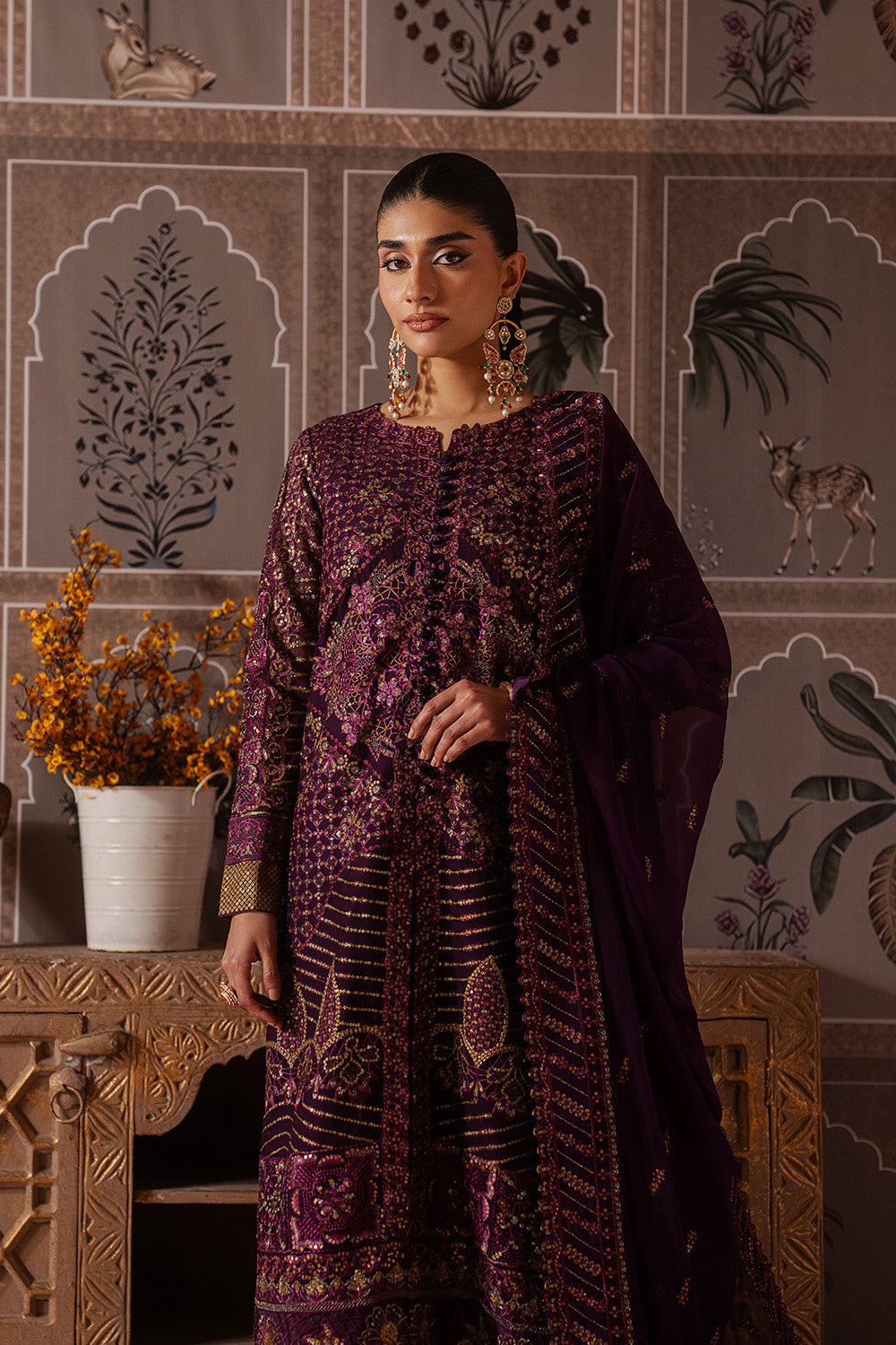 Maryum N Maria | Luxury Edit | RAISA - MWU5688 - Luxury Dress - available at Maria Faisal in UK and USA.