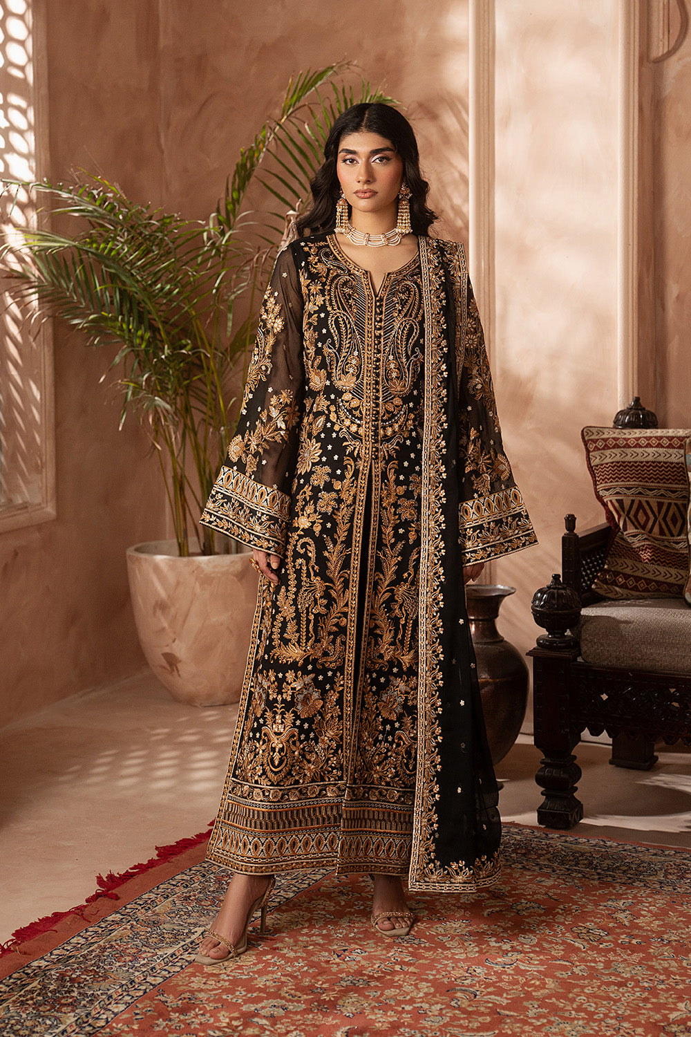 Maryum N Maria | Luxury Edit | TZEITEL - MWU5689 - Luxury Dress - available at Maria Faisal in UK and USA.