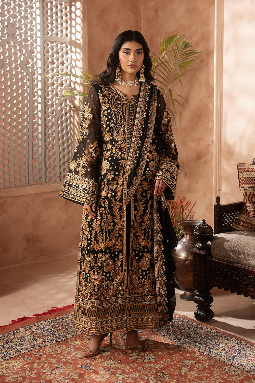 Maryum N Maria | Luxury Edit | TZEITEL - MWU5689 - Luxury Dress - available at Maria Faisal in UK and USA.