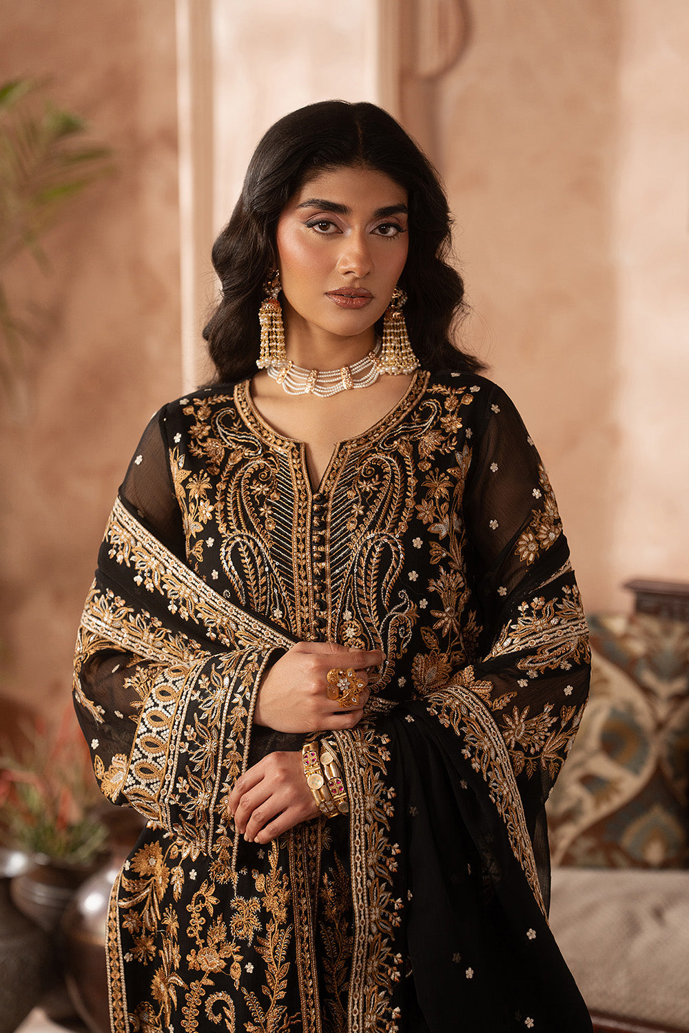 Maryum N Maria | Luxury Edit | TZEITEL - MWU5689 - Luxury Dress - available at Maria Faisal in UK and USA.