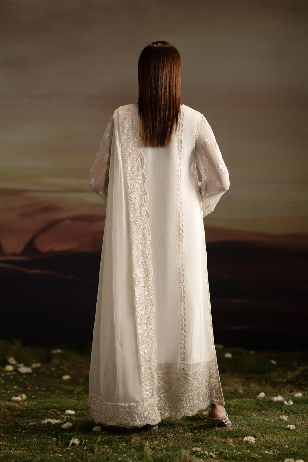 Fressia Premium | Luxury 26 | ISHVA - FWU5702 - Luxury Dress - available at Maria Faisal in UK and USA.