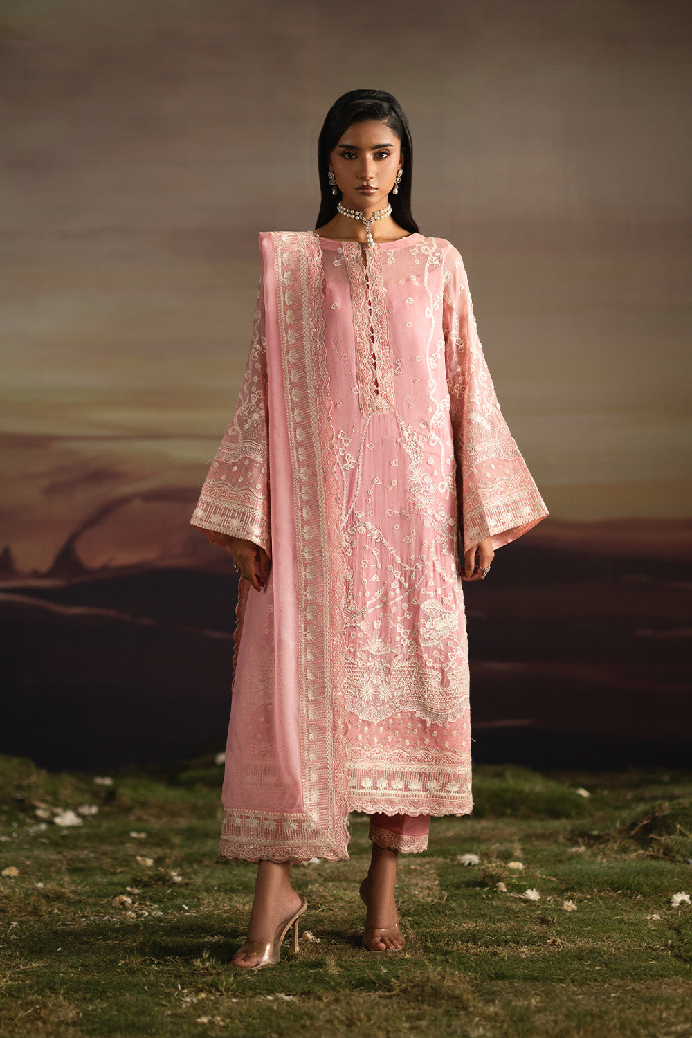 Fressia Premium | Luxury 26 | IYLA - FWU5704 - Luxury Dress - available at Maria Faisal in UK and USA.