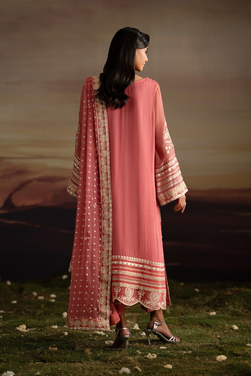 Fressia Premium | Luxury 26 | INDIYA - FWU5707 - Luxury Dress - available at Maria Faisal in UK and USA.