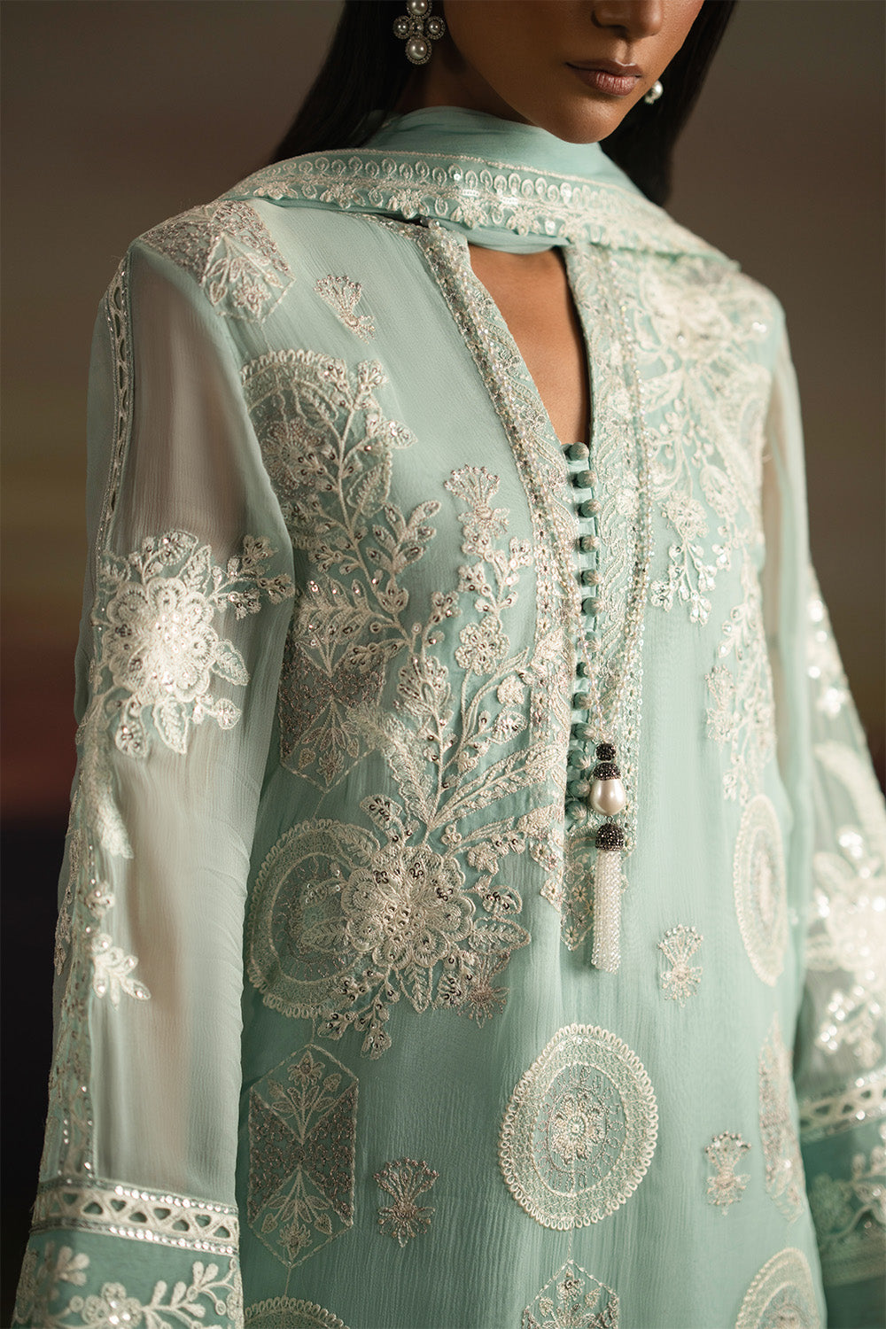 Fressia Premium | Luxury 26 | ILAVALAGI - FWU5709 - Luxury Dress - available at Maria Faisal in UK and USA.