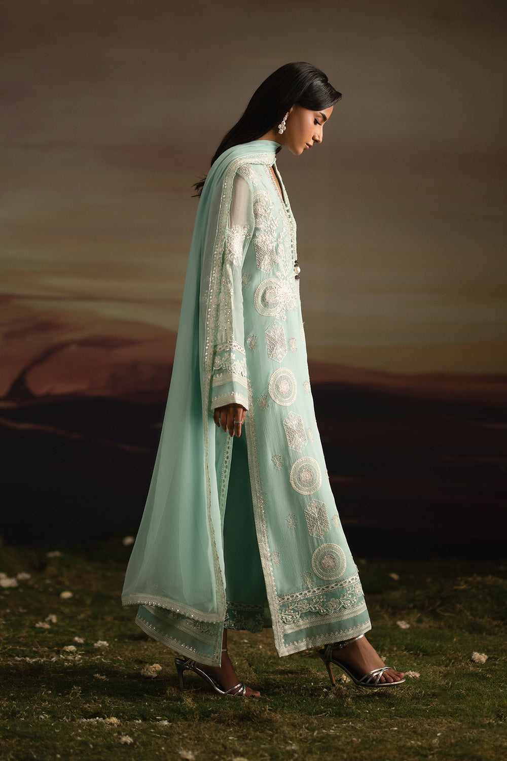 Fressia Premium | Luxury 26 | ILAVALAGI - FWU5709 - Luxury Dress - available at Maria Faisal in UK and USA.